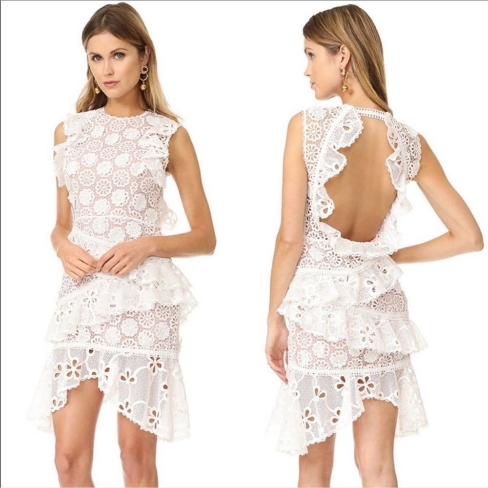 Alexis White Lace Mini Dress